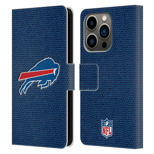 NFL Buffalo Bills Logo Football Leather Book Wallet Case Cover For Apple iPhone 14 Pro