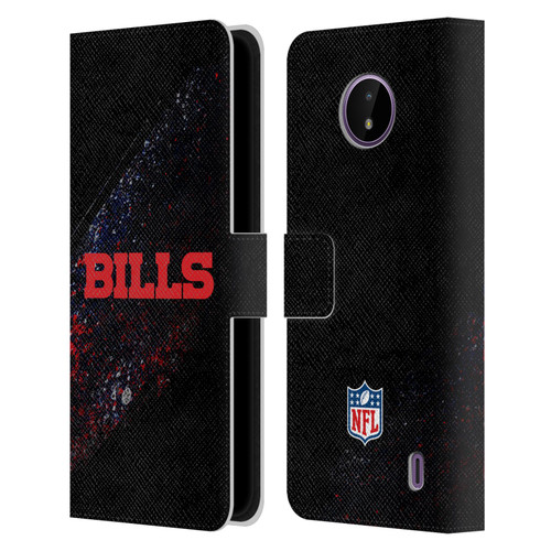 NFL Buffalo Bills Logo Blur Leather Book Wallet Case Cover For Nokia C10 / C20