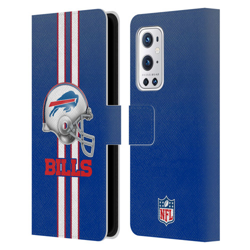 NFL Buffalo Bills Logo Helmet Leather Book Wallet Case Cover For OnePlus 9 Pro