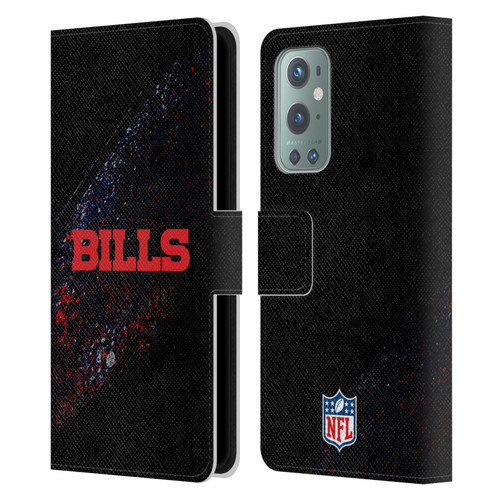 NFL Buffalo Bills Logo Blur Leather Book Wallet Case Cover For OnePlus 9