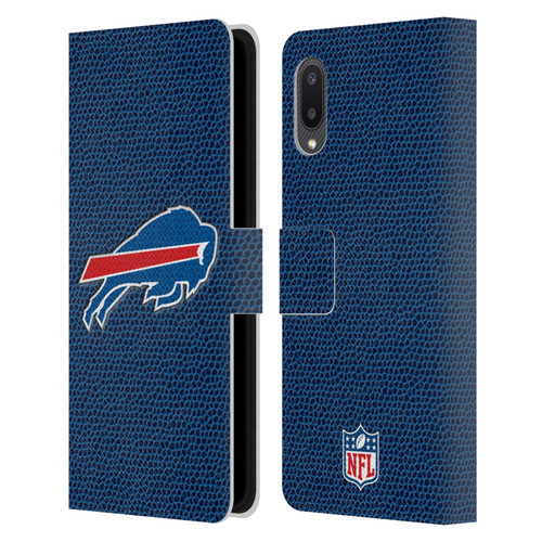 NFL Buffalo Bills Logo Football Leather Book Wallet Case Cover For Samsung Galaxy A02/M02 (2021)
