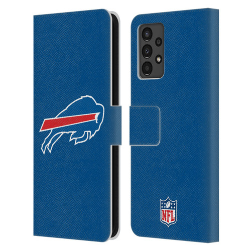 NFL Buffalo Bills Logo Plain Leather Book Wallet Case Cover For Samsung Galaxy A13 (2022)