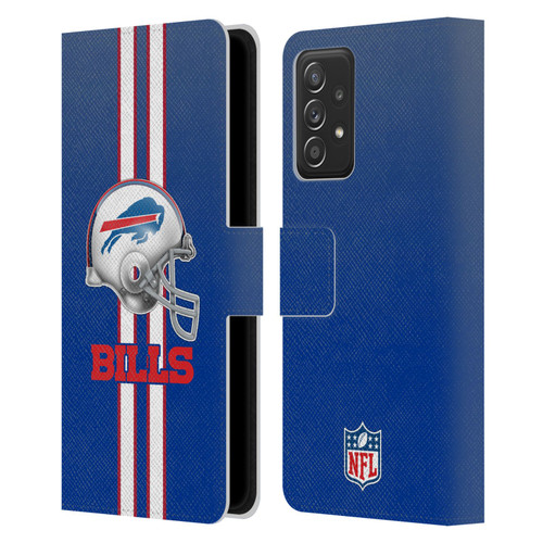 NFL Buffalo Bills Logo Helmet Leather Book Wallet Case Cover For Samsung Galaxy A53 5G (2022)