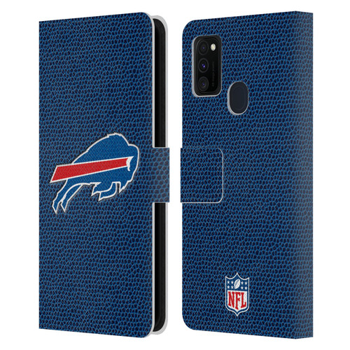 NFL Buffalo Bills Logo Football Leather Book Wallet Case Cover For Samsung Galaxy M30s (2019)/M21 (2020)