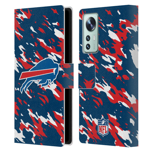 NFL Buffalo Bills Logo Camou Leather Book Wallet Case Cover For Xiaomi 12