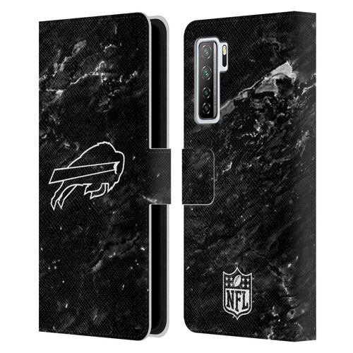 NFL Buffalo Bills Artwork Marble Leather Book Wallet Case Cover For Huawei Nova 7 SE/P40 Lite 5G
