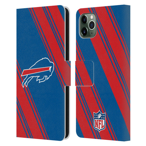 NFL Buffalo Bills Artwork Stripes Leather Book Wallet Case Cover For Apple iPhone 11 Pro Max
