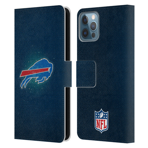 NFL Buffalo Bills Artwork LED Leather Book Wallet Case Cover For Apple iPhone 12 / iPhone 12 Pro