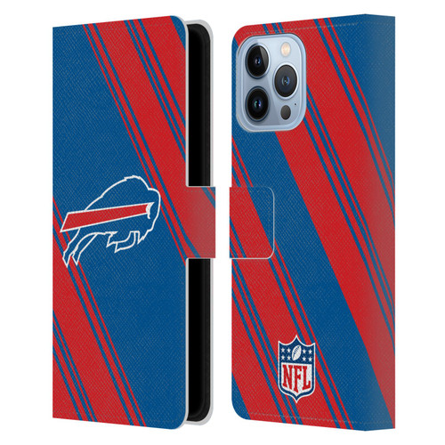NFL Buffalo Bills Artwork Stripes Leather Book Wallet Case Cover For Apple iPhone 13 Pro Max