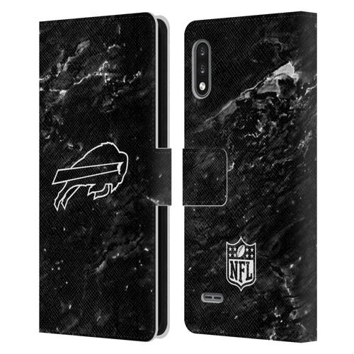 NFL Buffalo Bills Artwork Marble Leather Book Wallet Case Cover For LG K22