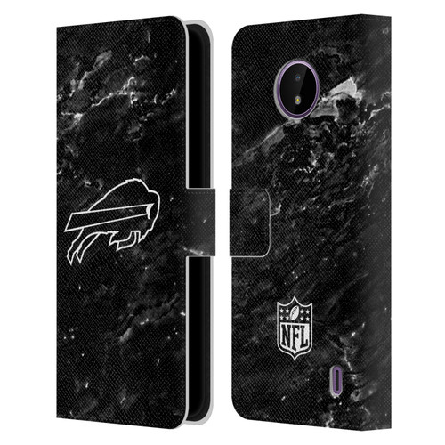 NFL Buffalo Bills Artwork Marble Leather Book Wallet Case Cover For Nokia C10 / C20