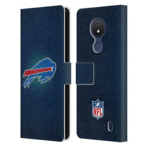 NFL Buffalo Bills Artwork LED Leather Book Wallet Case Cover For Nokia C21