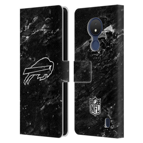 NFL Buffalo Bills Artwork Marble Leather Book Wallet Case Cover For Nokia C21