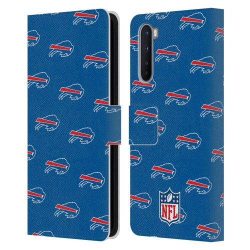 NFL Buffalo Bills Artwork Patterns Leather Book Wallet Case Cover For OnePlus Nord 5G