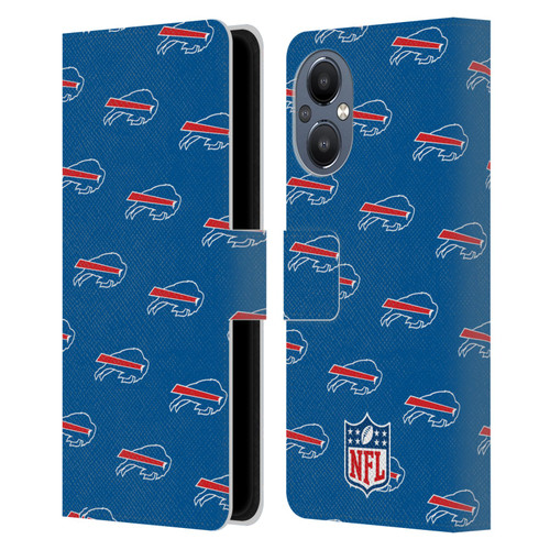 NFL Buffalo Bills Artwork Patterns Leather Book Wallet Case Cover For OnePlus Nord N20 5G