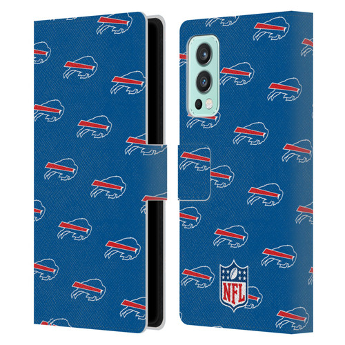 NFL Buffalo Bills Artwork Patterns Leather Book Wallet Case Cover For OnePlus Nord 2 5G