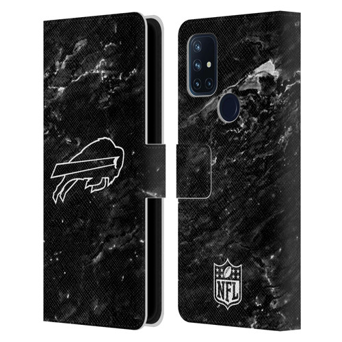 NFL Buffalo Bills Artwork Marble Leather Book Wallet Case Cover For OnePlus Nord N10 5G