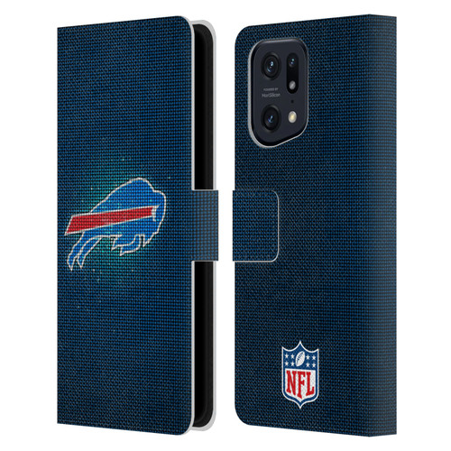 NFL Buffalo Bills Artwork LED Leather Book Wallet Case Cover For OPPO Find X5 Pro