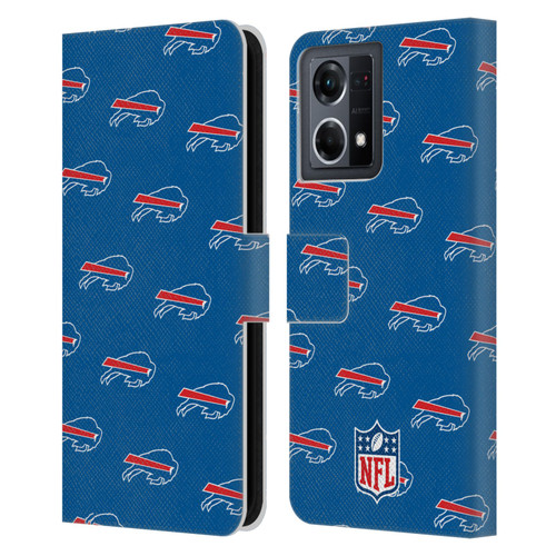 NFL Buffalo Bills Artwork Patterns Leather Book Wallet Case Cover For OPPO Reno8 4G
