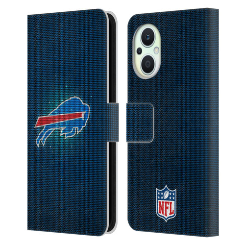 NFL Buffalo Bills Artwork LED Leather Book Wallet Case Cover For OPPO Reno8 Lite
