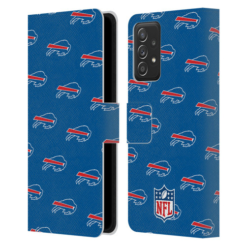 NFL Buffalo Bills Artwork Patterns Leather Book Wallet Case Cover For Samsung Galaxy A52 / A52s / 5G (2021)