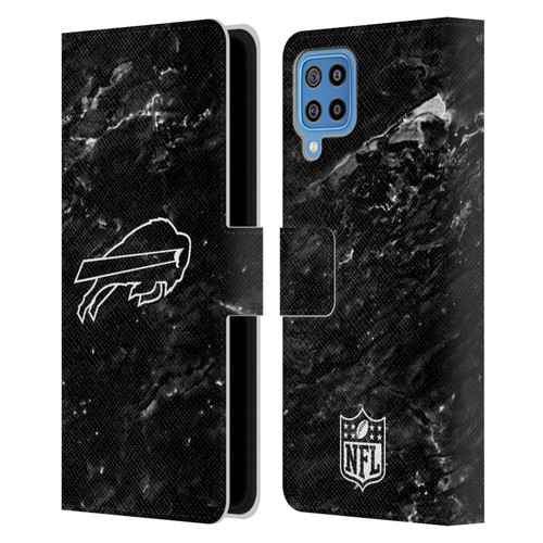 NFL Buffalo Bills Artwork Marble Leather Book Wallet Case Cover For Samsung Galaxy F22 (2021)