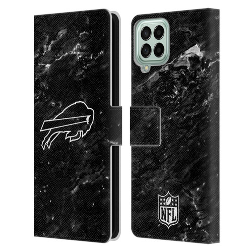 NFL Buffalo Bills Artwork Marble Leather Book Wallet Case Cover For Samsung Galaxy M33 (2022)