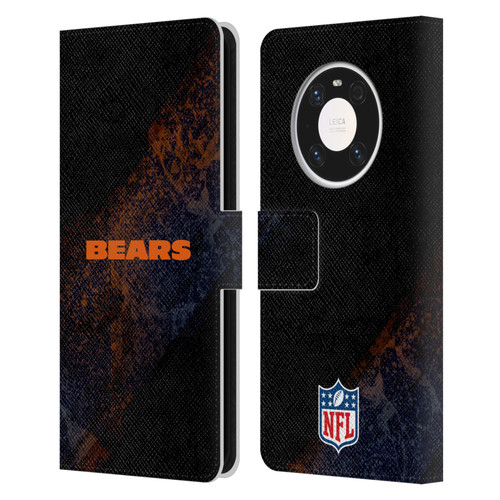 NFL Chicago Bears Logo Blur Leather Book Wallet Case Cover For Huawei Mate 40 Pro 5G