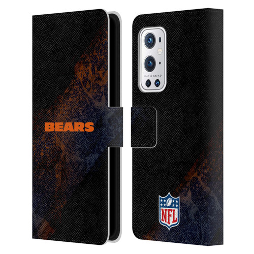 NFL Chicago Bears Logo Blur Leather Book Wallet Case Cover For OnePlus 9 Pro