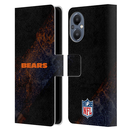 NFL Chicago Bears Logo Blur Leather Book Wallet Case Cover For OnePlus Nord N20 5G