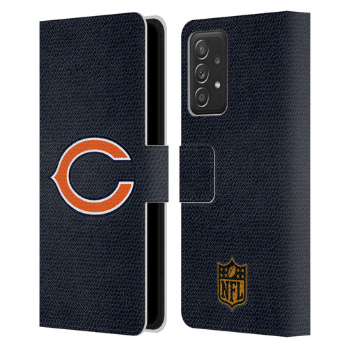 NFL Chicago Bears Logo Football Leather Book Wallet Case Cover For Samsung Galaxy A53 5G (2022)