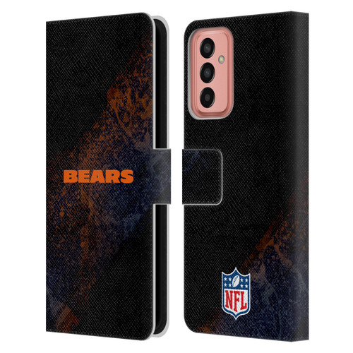 NFL Chicago Bears Logo Blur Leather Book Wallet Case Cover For Samsung Galaxy M13 (2022)