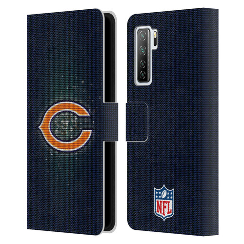 NFL Chicago Bears Artwork LED Leather Book Wallet Case Cover For Huawei Nova 7 SE/P40 Lite 5G