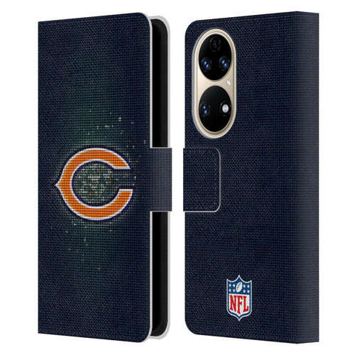 NFL Chicago Bears Artwork LED Leather Book Wallet Case Cover For Huawei P50