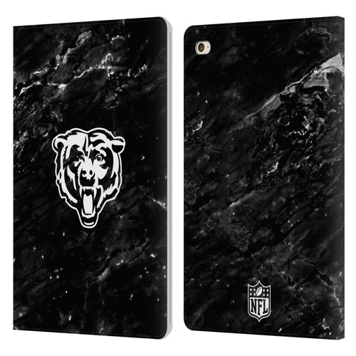 NFL Chicago Bears Artwork Marble Leather Book Wallet Case Cover For Apple iPad mini 4