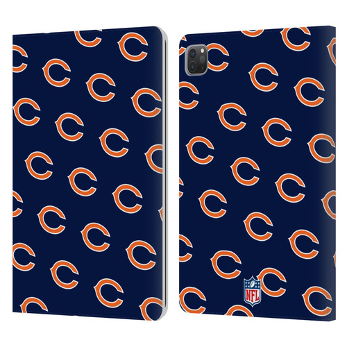 NFL Chicago Bears Artwork Patterns Leather Book Wallet Case Cover For Apple iPad Pro 11 2020 / 2021 / 2022