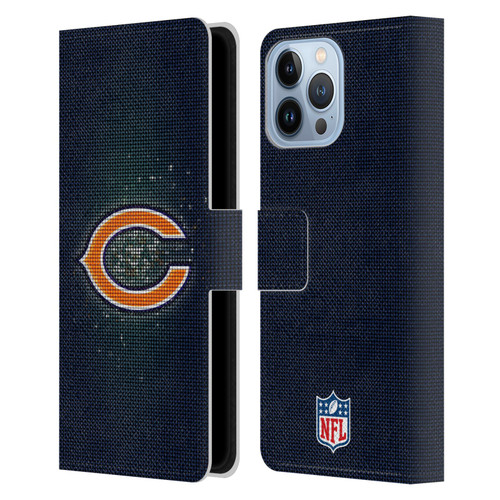 NFL Chicago Bears Artwork LED Leather Book Wallet Case Cover For Apple iPhone 13 Pro Max