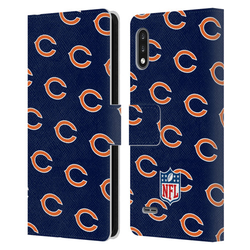 NFL Chicago Bears Artwork Patterns Leather Book Wallet Case Cover For LG K22