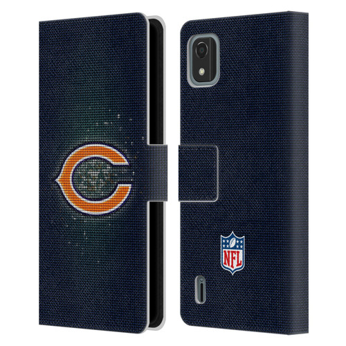 NFL Chicago Bears Artwork LED Leather Book Wallet Case Cover For Nokia C2 2nd Edition