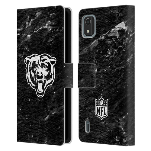 NFL Chicago Bears Artwork Marble Leather Book Wallet Case Cover For Nokia C2 2nd Edition