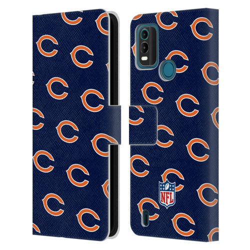 NFL Chicago Bears Artwork Patterns Leather Book Wallet Case Cover For Nokia G11 Plus