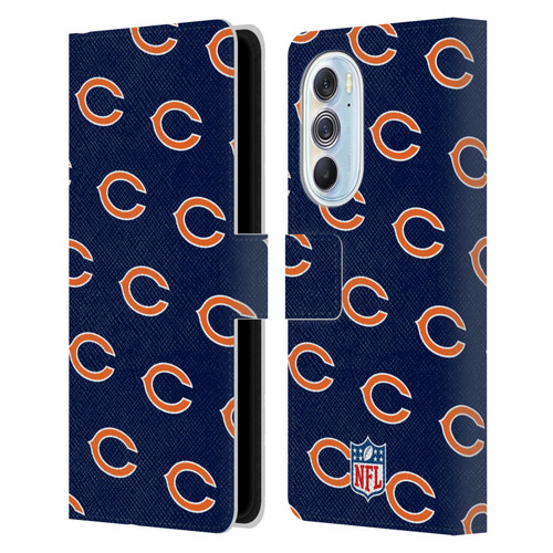 NFL Chicago Bears Artwork Patterns Leather Book Wallet Case Cover For Motorola Edge X30