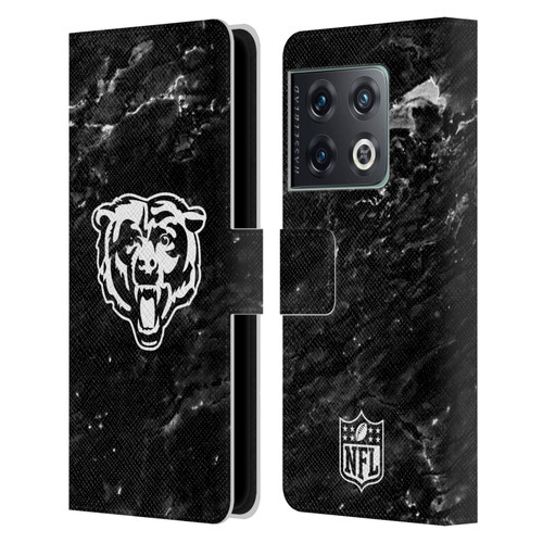 NFL Chicago Bears Artwork Marble Leather Book Wallet Case Cover For OnePlus 10 Pro