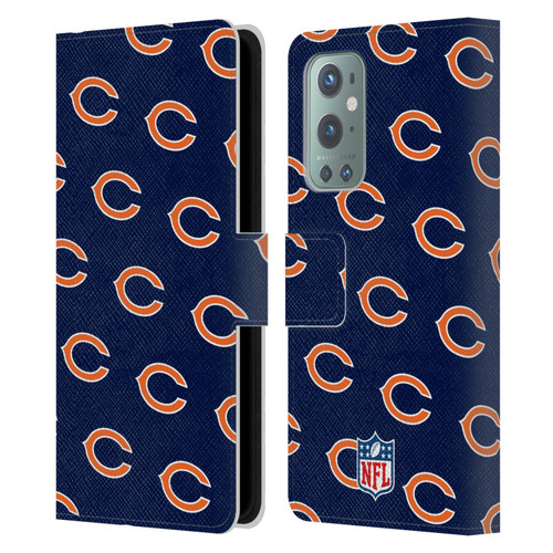 NFL Chicago Bears Artwork Patterns Leather Book Wallet Case Cover For OnePlus 9