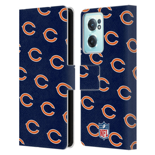 NFL Chicago Bears Artwork Patterns Leather Book Wallet Case Cover For OnePlus Nord CE 2 5G
