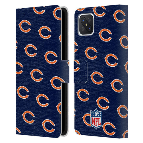 NFL Chicago Bears Artwork Patterns Leather Book Wallet Case Cover For OPPO Reno4 Z 5G