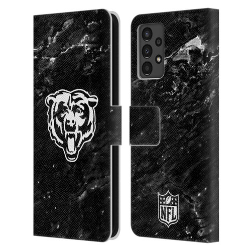 NFL Chicago Bears Artwork Marble Leather Book Wallet Case Cover For Samsung Galaxy A13 (2022)
