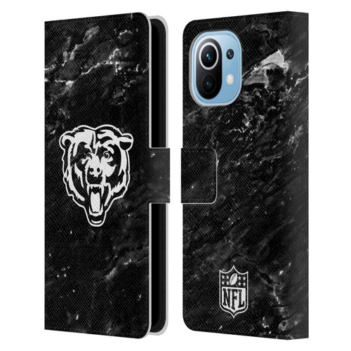 NFL Chicago Bears Artwork Marble Leather Book Wallet Case Cover For Xiaomi Mi 11