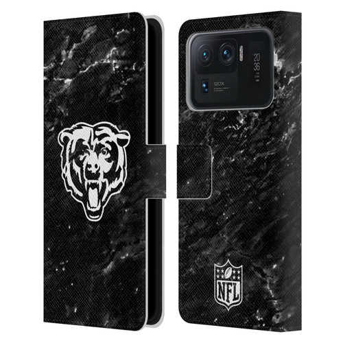 NFL Chicago Bears Artwork Marble Leather Book Wallet Case Cover For Xiaomi Mi 11 Ultra