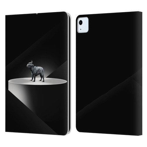 Klaudia Senator French Bulldog 2 Wandering Leather Book Wallet Case Cover For Apple iPad Air 2020 / 2022